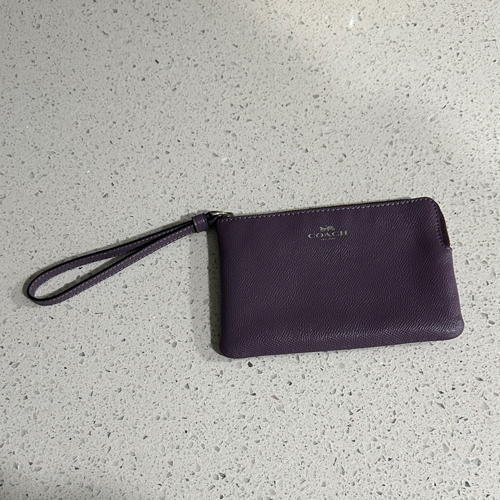 Coach Corner Zip Wristlet - Picture 4 of 8